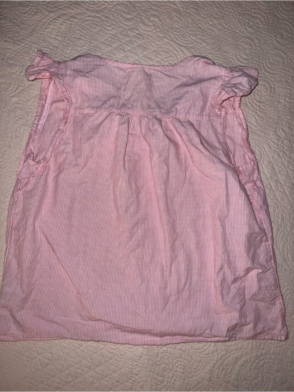 Pink Tie-Neck Ruffle Top - Picture 4 of 4